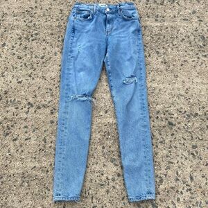 AGOLDE‎ Sophie Skinny Jeans Distressed Stretchy Blue Womens Size 25x29